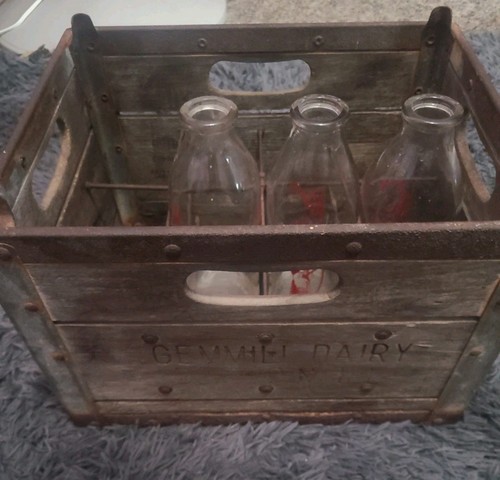 Crate wooden steel - ,