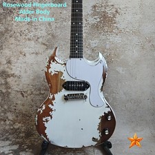 Distressed White SG Custom