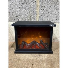 Fireplace LED Light Living Room Table Decor Black Patio Parties Indoor Outdoor