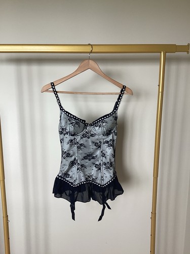 Silver grey and black lace - silver,