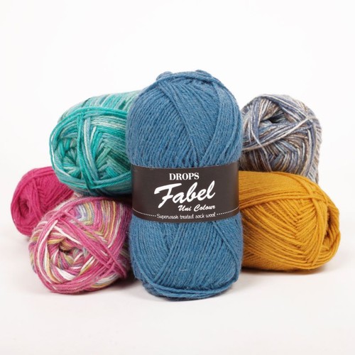 Drops fabel wool sock - drops,