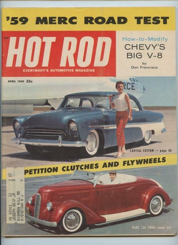 Hot rod magazine april 1959 - hot,