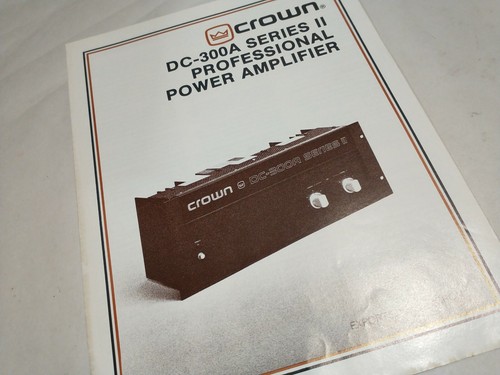 Amcron 300a crown - crown, amplifier