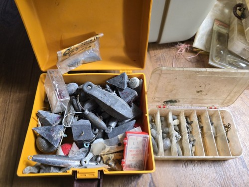 Vintage fish tackle organizer - fish,
