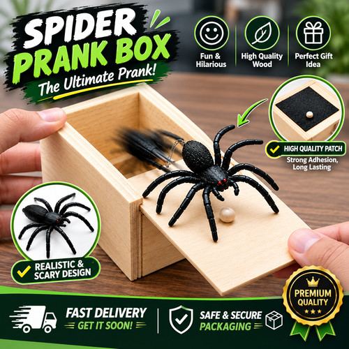 Spider prank box realistic - prank,