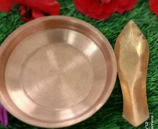 Copper Hindu Puja Pooja Plate