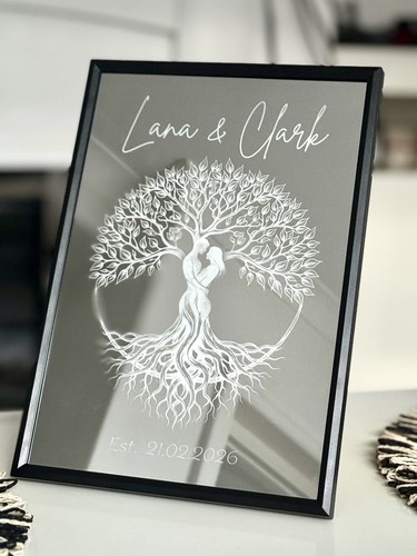 Engraved mirror personalised - engraved, mirror,personalised