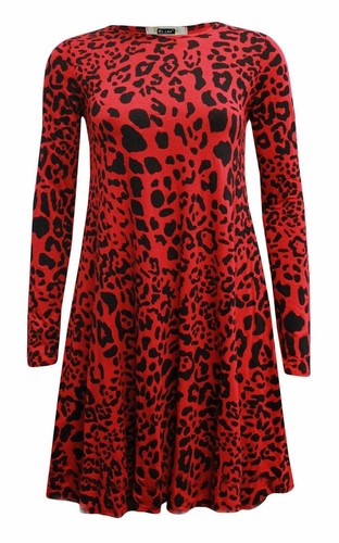Women long sleeve print - sleeve, swing