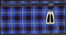 Instakilt Scottish Tartan Kilt Beach Towel (Adult, Blue)