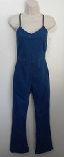 Bershka Blue Denim Jumpsuit S