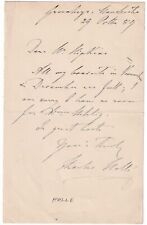 Original autograph Sir Charles