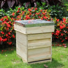 National pine wood bee hive - uk,