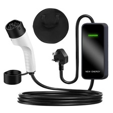 5M 13A EV Charging Cable 3 Pin Type 2 Electric Vehicle Car Fast Charger UK Plug