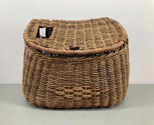Vintage fishing creel wicker - creel,