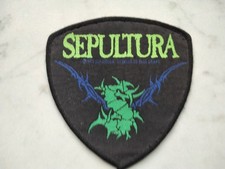 SEPULTURA  PATCH Original 1993 BLUE GRAPE Vintage Aufnäher 9x9cm Thrash Metal 