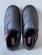 Hunter Puffer Slippers Black Size UK 7 EU 40/41