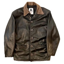 RARE VTG Buffalo Chips Bootery Leather Mens Jacket Sz S, Soho NYC, Western Wear