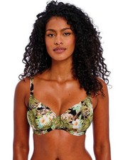 Freya Bahama Shores Bikini Top Plunging Underwired Womens Swimwear 205802