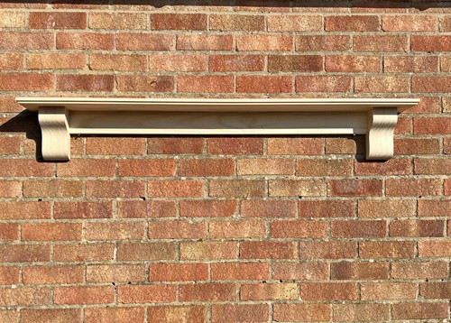 Pine mantel shelf with - pine,