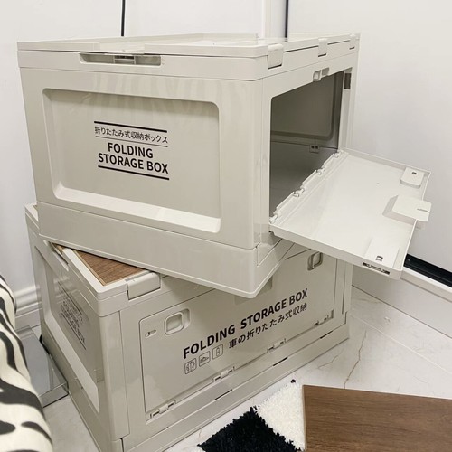Folding storage box plastic - folding,