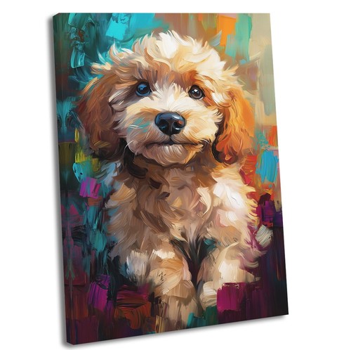 Cockapoo dog canvas wall art - canvas,