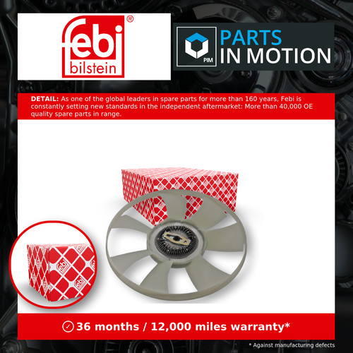 Radiator fan viscous - radiator, coupling