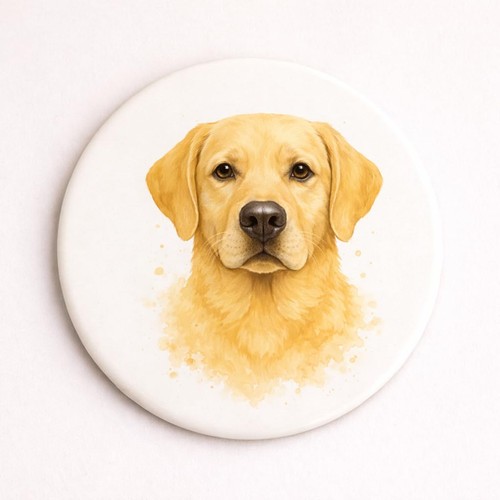 Golden labrador coaster brew - labrador,