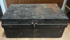 WW2 Military Issued Heavy Duty Metal Storage Transit Trunk Case Box