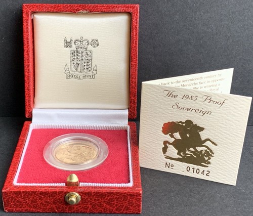 1985 proof full gold - proof,