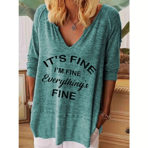 Ladies printed long sleeve - long,