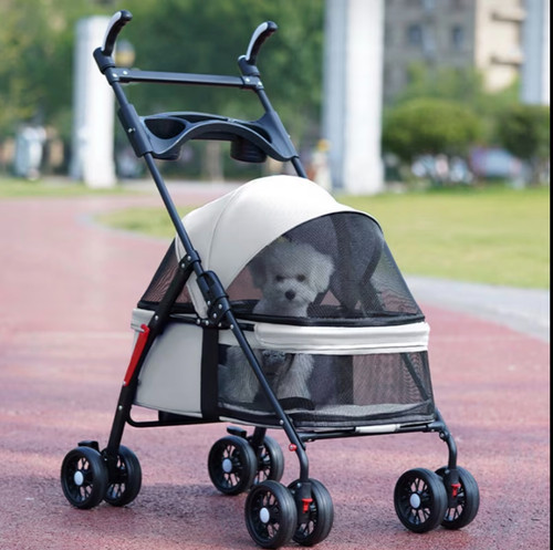 Grey portable pet - pet, stroller