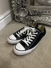 Converse All Star Chuck Taylor Black Lo Women’s Trainers Size 5