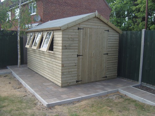 12x10 log lap - t&g, apex