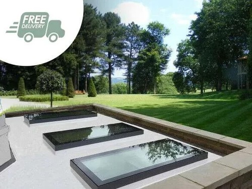Flat roof lantern 1000mm x - flat,