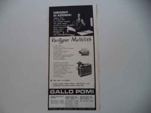 Advertising 1961 - advertising,