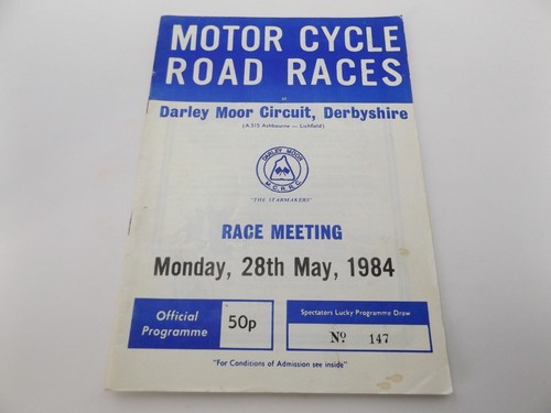 1984 darley moor programme - 1984,