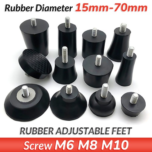 M10 rubber adjustable - m6, m8