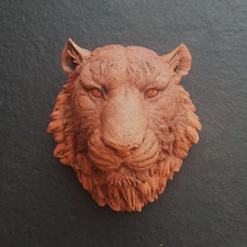 stone garden tiger head wall plaque garden ornament