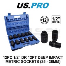US PRO Tools 12pc Deep Impact