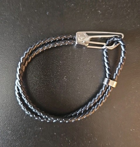 Montblanc woven leather - leather, clip