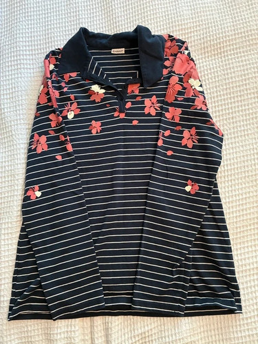 Damart navy blue striped - blue,