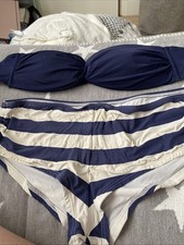 Ladies Blue/white Bikini Size 12