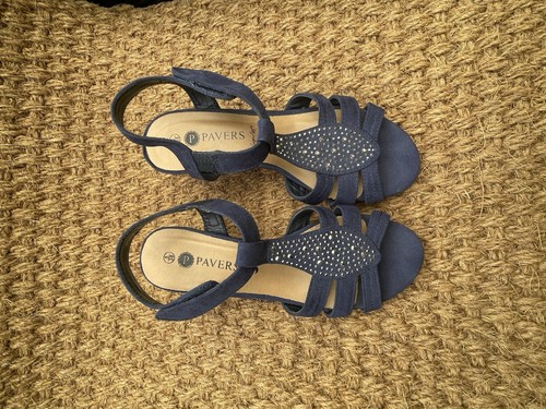 Lovely pair navy faux - pair, of