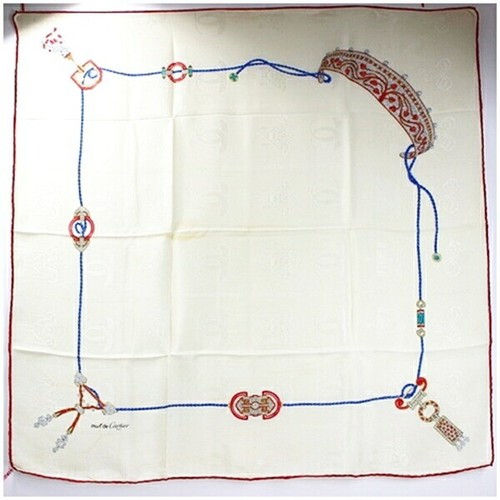 Authentic cartier scarf white - cartier,
