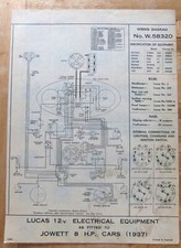 Original LUCAS Jowett 8 H.P