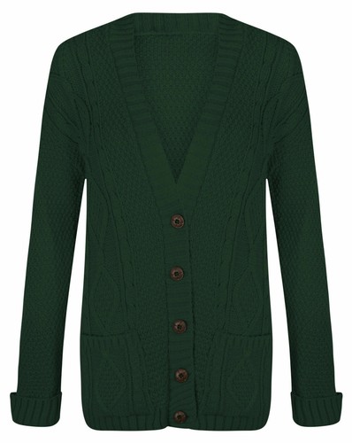 Women cardigan grandad - cardigan, button