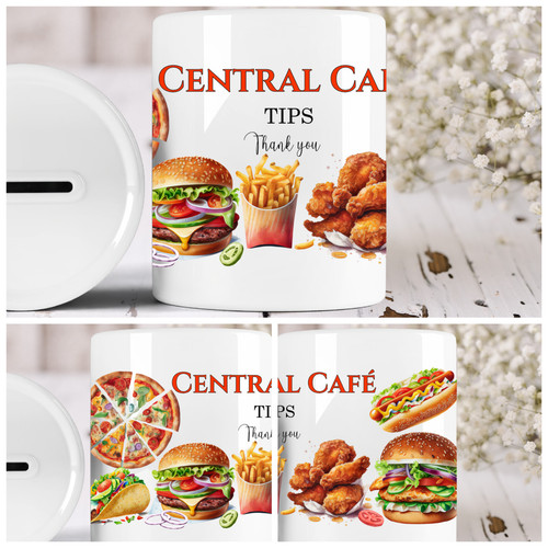 Personalised ceramic café - ceramic,