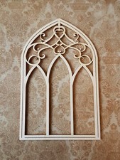 Church window frame - window,