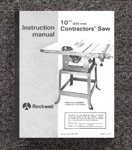 Instruction manual fits - manual,