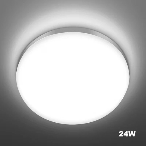 1pk white ceiling light - white,